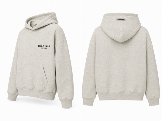 Essentials Fear of God Light Oatmeal Hoodie